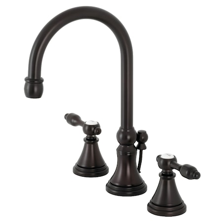 Kingston Brass KS2985TAL Tudor Widespread Bathroom Faucet W/ Brass Pop-Up, Bronze KS2985TAL